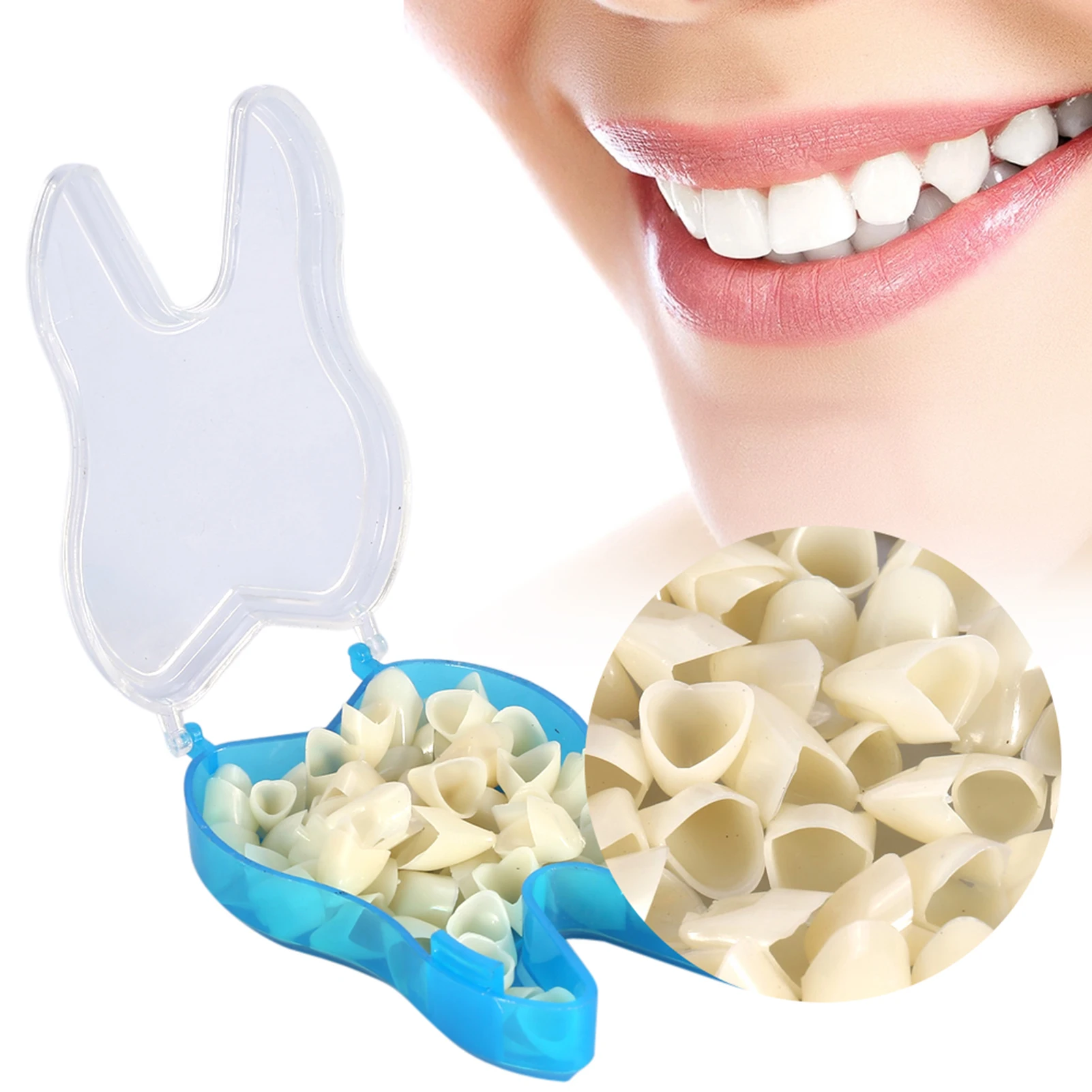 

50 Pcs Dental Teeth Temporary Realistic Oral Care Resin Crown Prevent Pulp From Being Irritated After Porcelain Teeth Gold Teeth