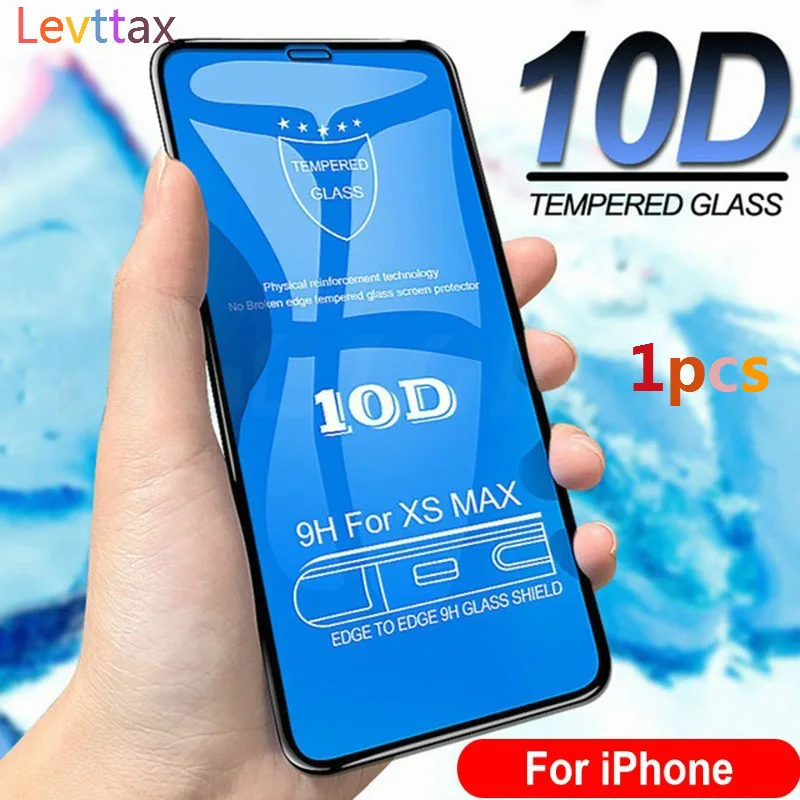 Закаленное стекло 10D для iPhone 12 MINI 11 Pro Max XS XR X 8 6S Plus SE2 защитная пленка с полными