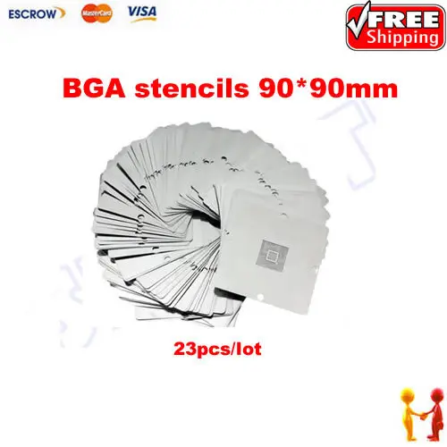 90x90 мм BGA трафарет Комплект для игровой консоли для Xbox/PS3/wii чип 23 шт./компл. для BGA реболлинг набор шарики