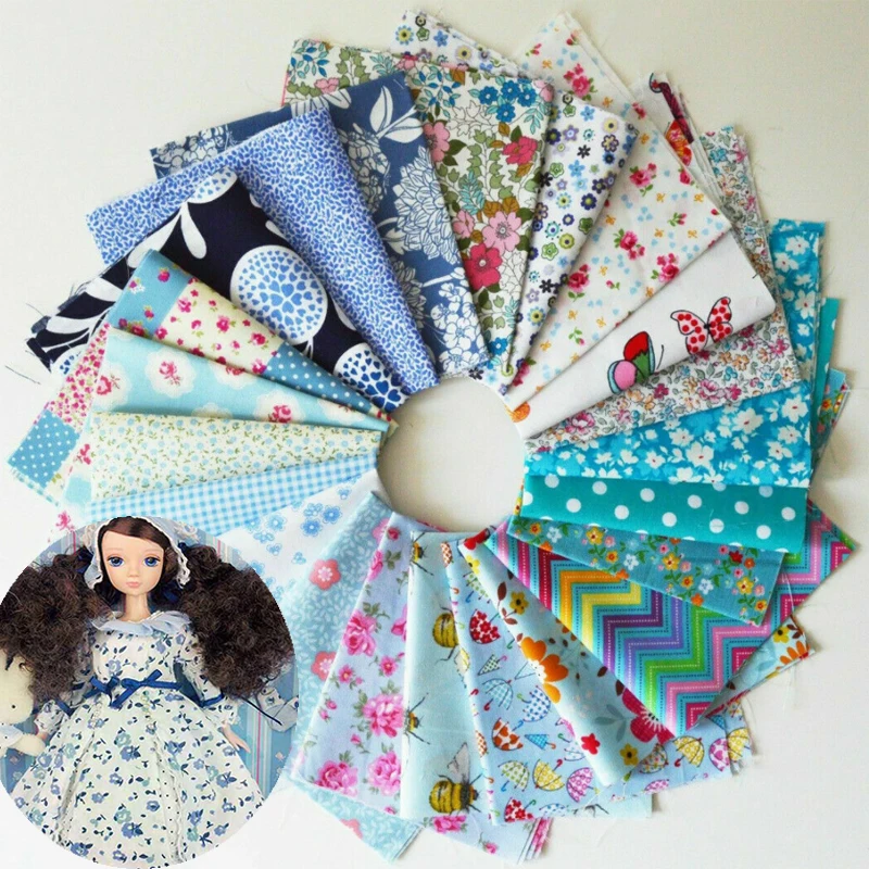 

10pcs/set 25x25cm Patchwork High Quality DIY Sewing Mixed Style Floral Print 100% Cotton Fabric Cloth Material New