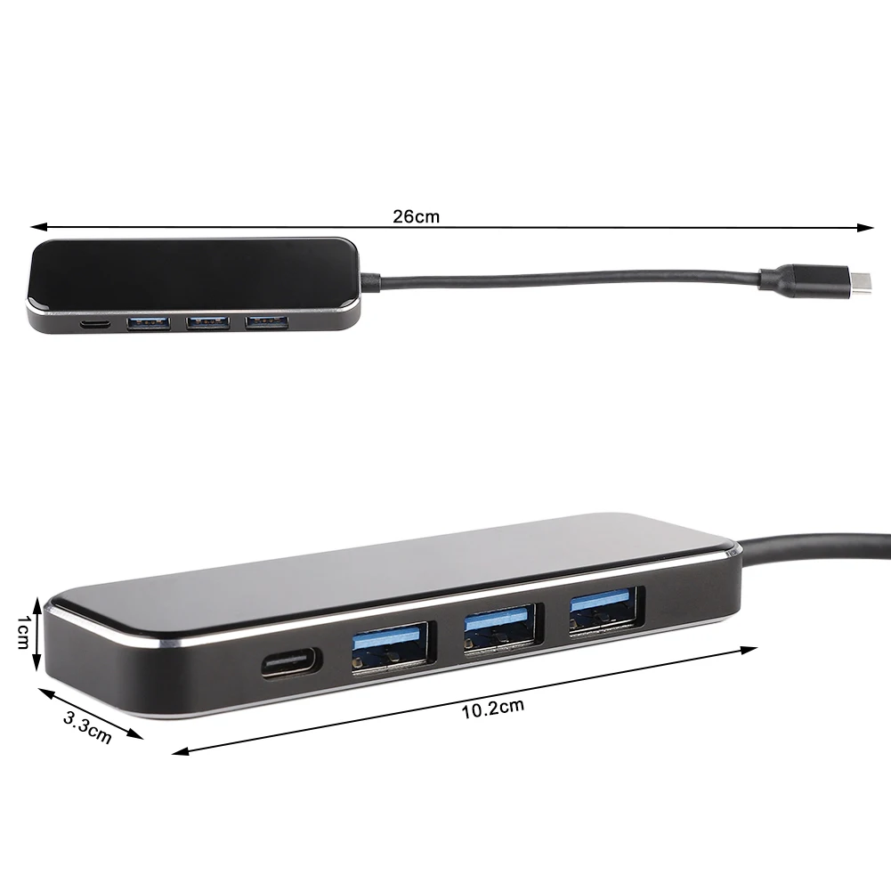 4 порта USB Type C HUB для PD Multi 3 0 адаптер питания портативный компьютер Hub MacBook