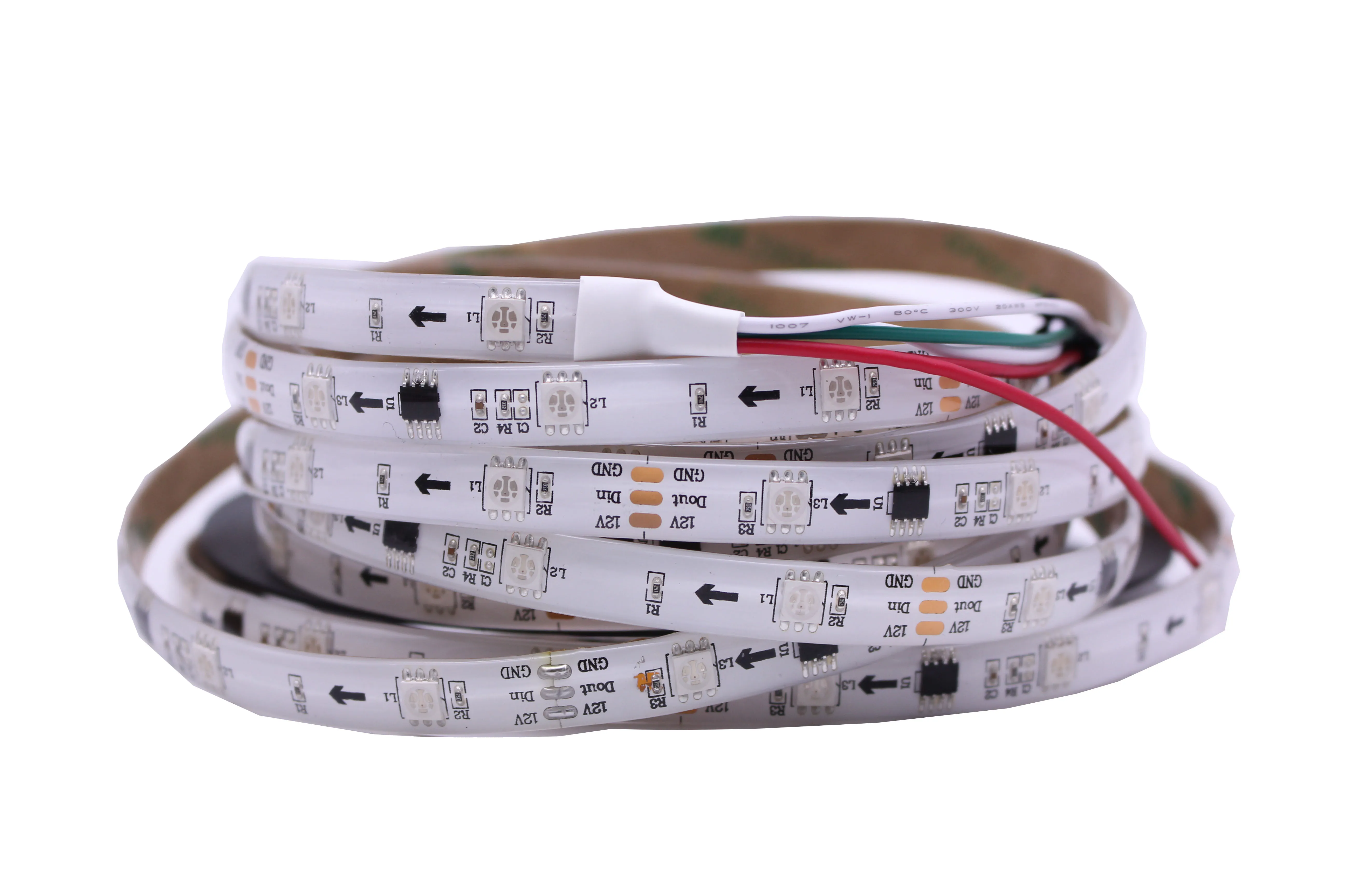 10 Pixels per Meter30LED/M DC12V 5m WS2811 led digital magic strip IC meter waterproof IP67 in Silicone tube | Светодиодная