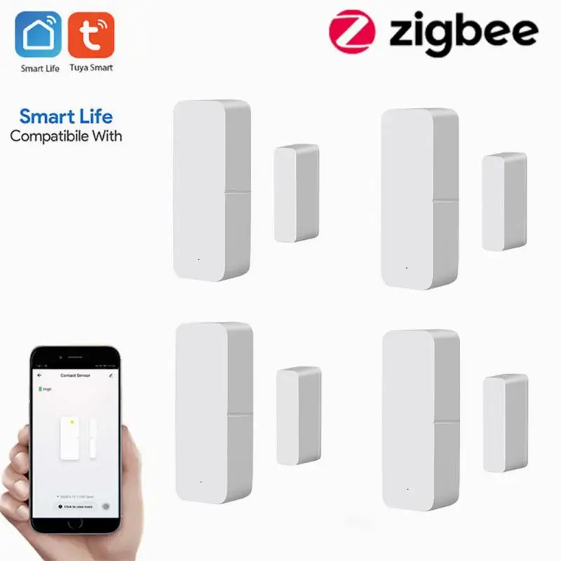 

Tuya Zigbee Door Sensor Contact Open Sensor For Smart Home Automation App Remote Control Work With Aleax Google Home