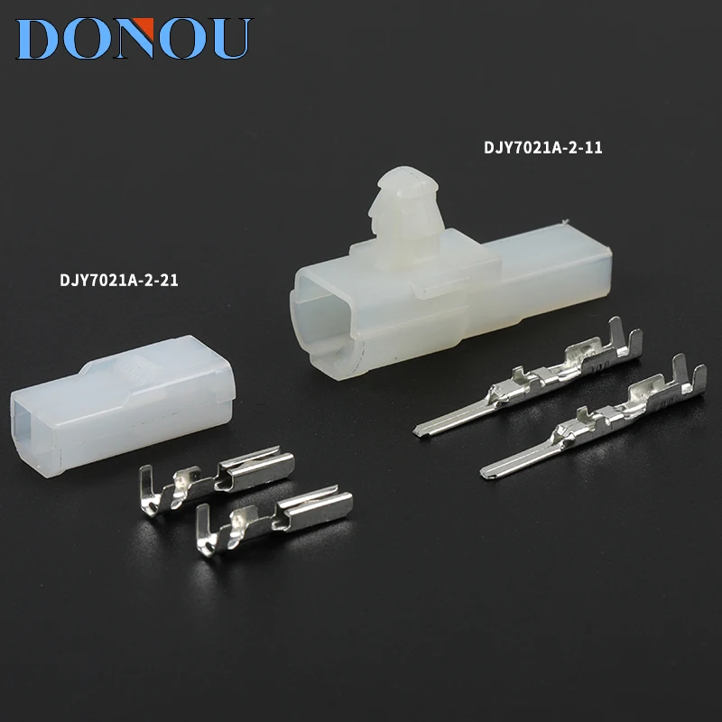 

1 комплект, 2 отверстия, 2P автомобильный разъем, штекер и гнездо, Стыковая пробка, стандартная клемма/21