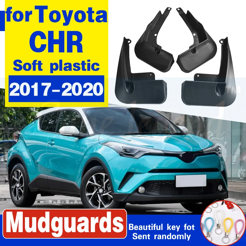

Car Accessories For Toyota C-HR CHR 2017-2020 2018 2019 4PCS Mud Flaps Splash Guards Fender Mudguard Kit Mud Flap Splash Guards