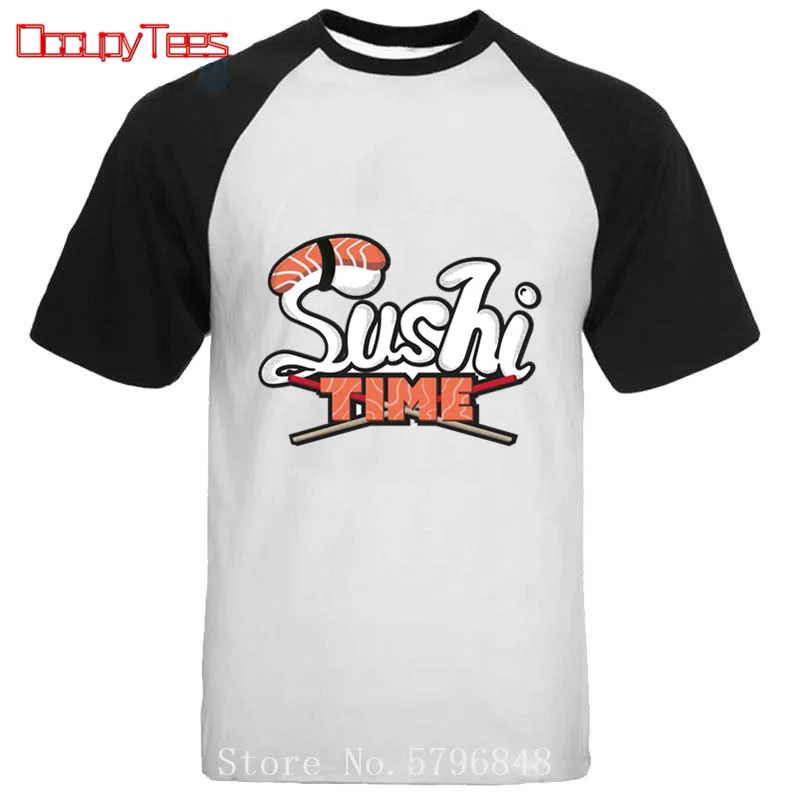 2020 суши время васаби Футболка 100% хлопок Премиум тройник Новый высокое качество