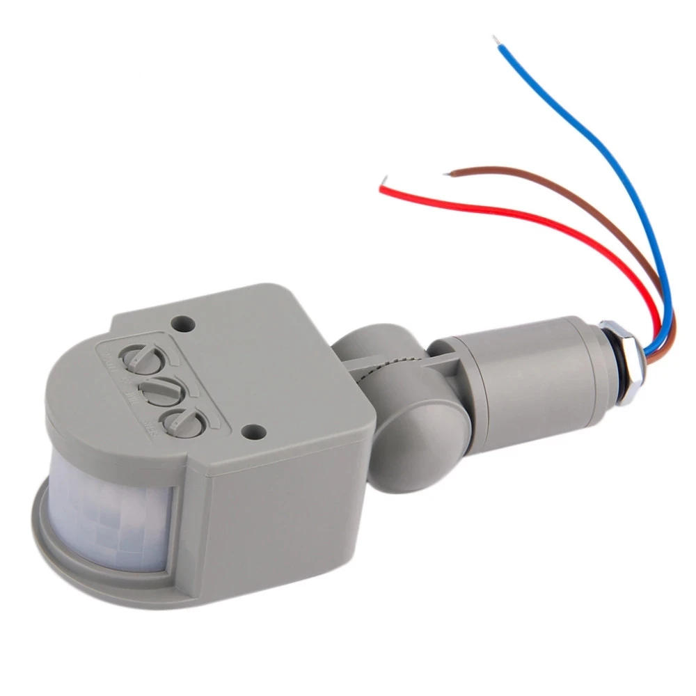 New LED Motion Sensor 220V Automatic Infrared PIR Movement Detector Wall Mount Timer Outdoor Light Switch Drop Shipping | Обустройство