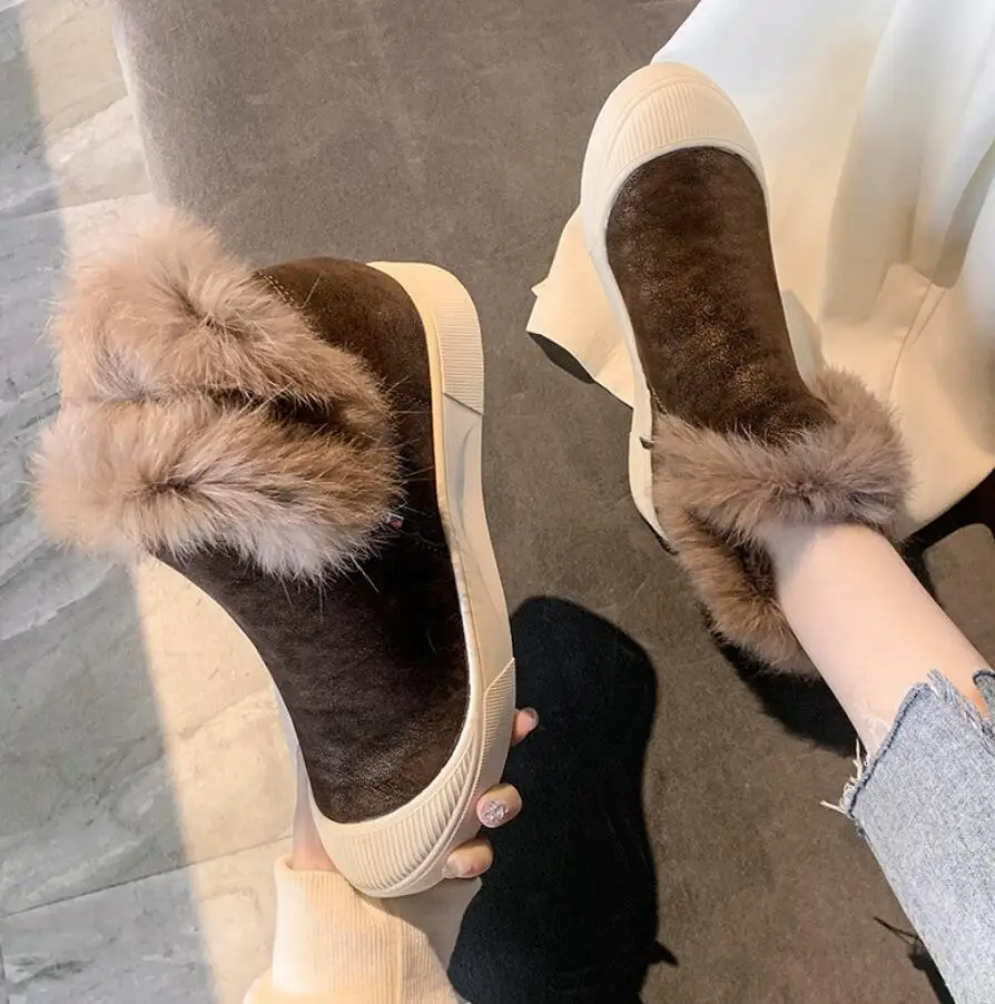 Женские зимние ботинки новинка 2020 Модная стильная обувь с высоким верхом