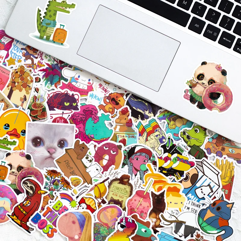 

10/30/50PCS Cute Funny Cartoon Kawaii Stickers Animals Car Motorcycle Luggage Suitcase DIY Classic Toy Decal Sticker For Kid F5