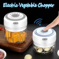 rechargeable smart electric vegetable chopper food masher garlic grinder meat grinder crusher for nut fruit onion