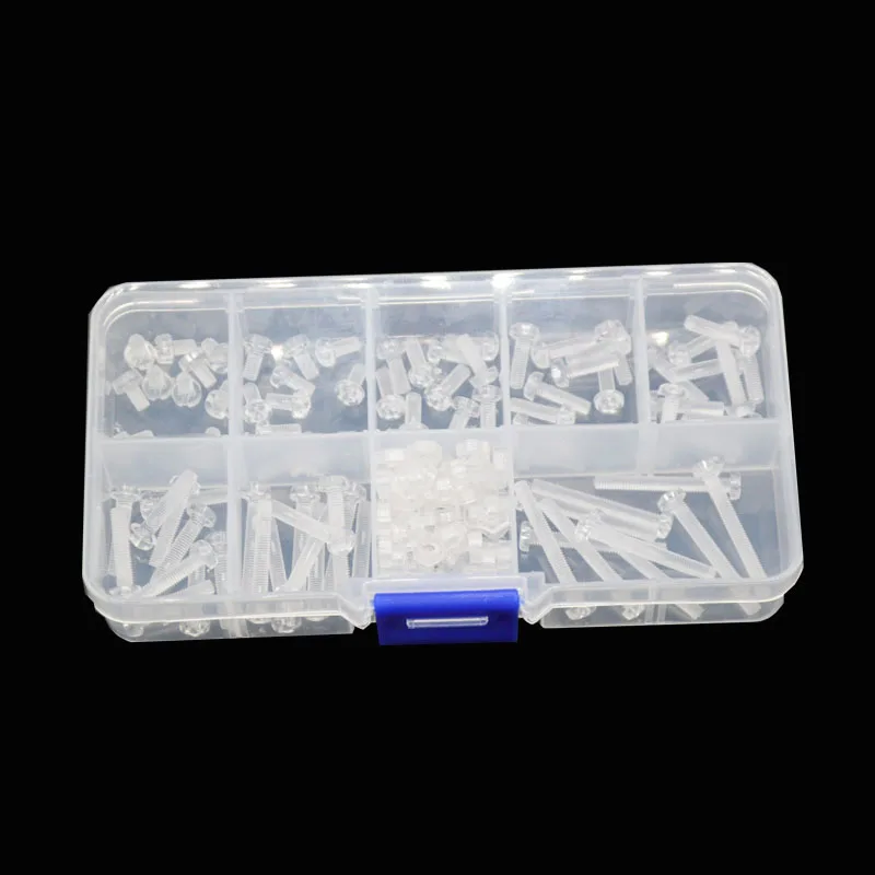 Крестообразный прозрачный акриловый винт Пластиковая изоляция болт с круглой