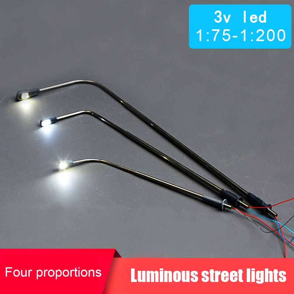 

10pcs Landscape Sandbox Yard 3V Layout Game Outdoor DIY Model LED Street Lamp Railway Train Decoration Simulation