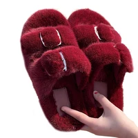 100 mink fur slippers high quality ladies fur slippers real mink fur slippers cute ladies slippers