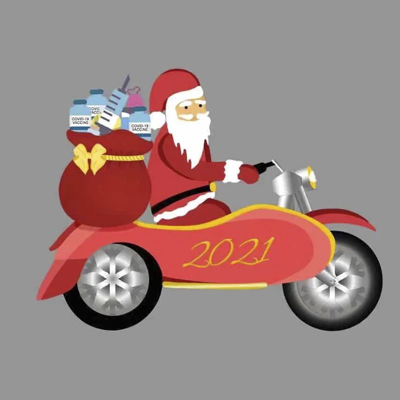 

New 2021 Hot Motorcycle Pendant Christmas Ornament Resin Pendant Gift Christmas New Product Santa Claus