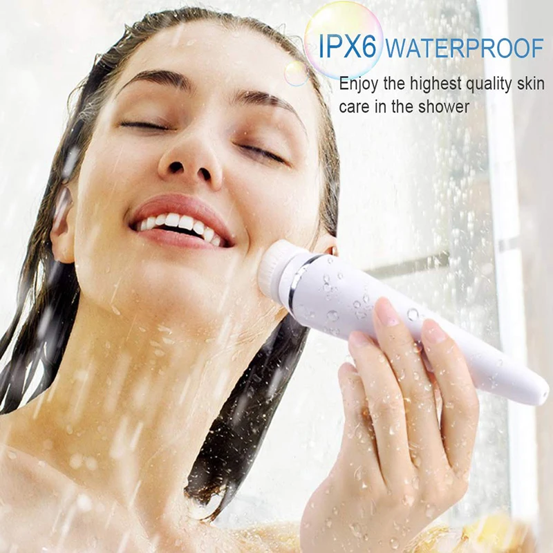 Многофункциональная электрическая Очищающая щетка для лица мини спа Массажная