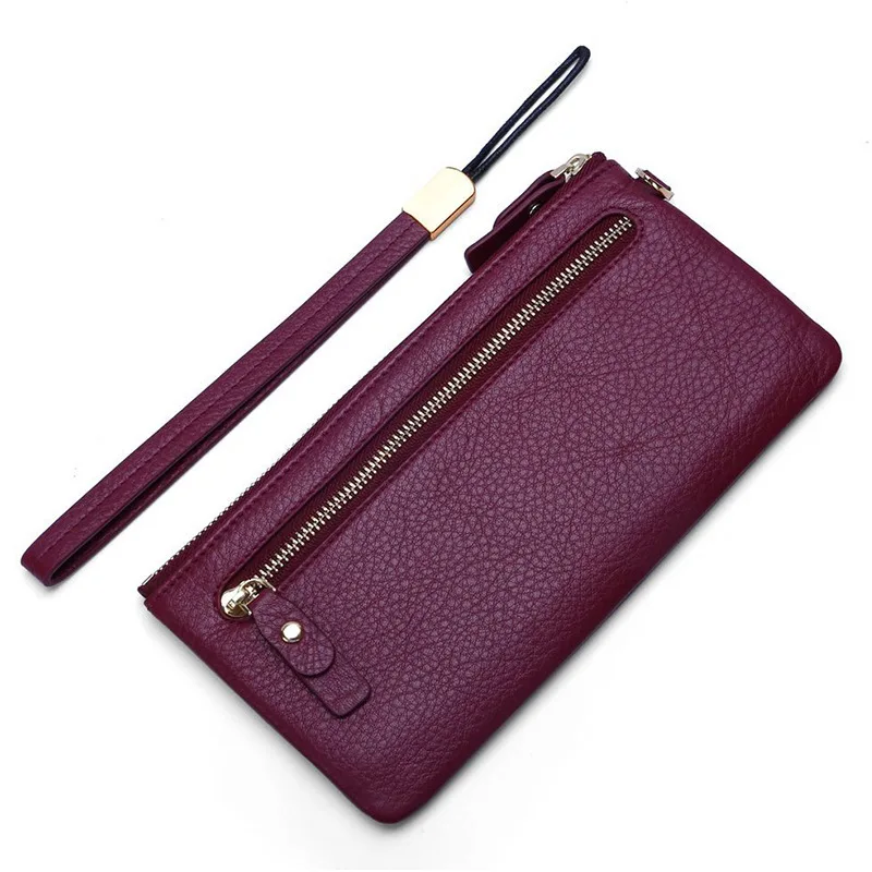 Модные бумажники женские из натуральной кожи чехол женская кожаная сумочка