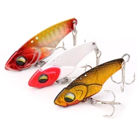 7101420g 3d eyes metal vib lure sinking vibration baits artificial vibe for bass pike perch fishing tackle