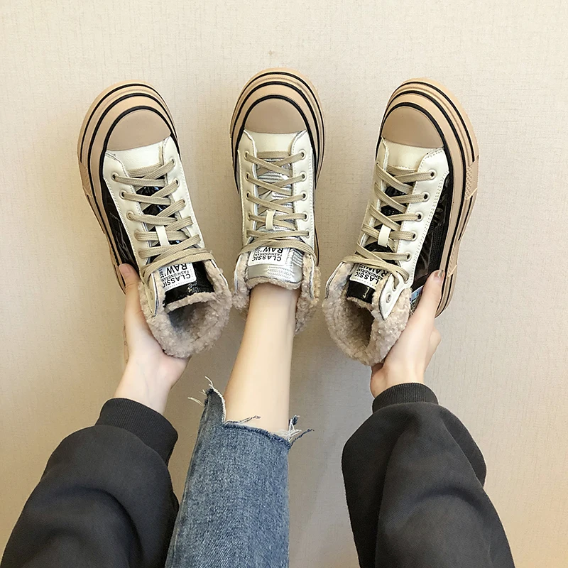 Женские дизайнерские парусиновые кроссовки брендовые зимние из искусственного