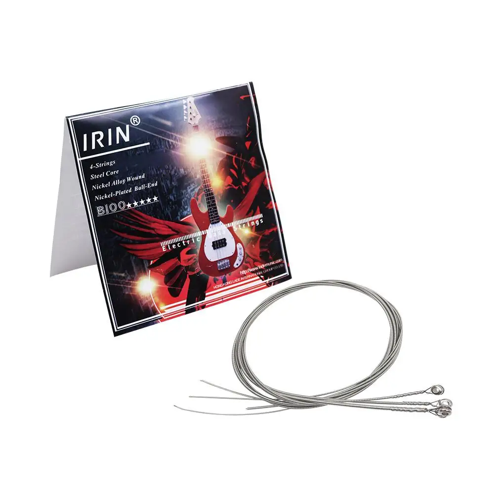 IRIN B100 4 шт электрическая басовая струна стальное ядро из никелевого