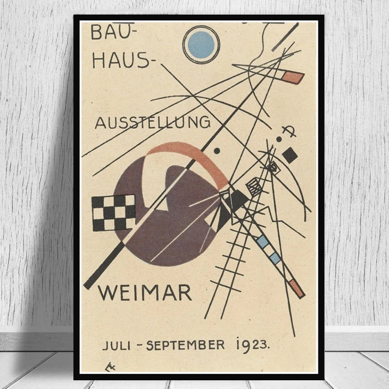 

Bauhaus Ausstellung 1923 Weimer Exhibition Poster Wall Art Picture Canvas Painting Posters and Prints for Room Home Decor