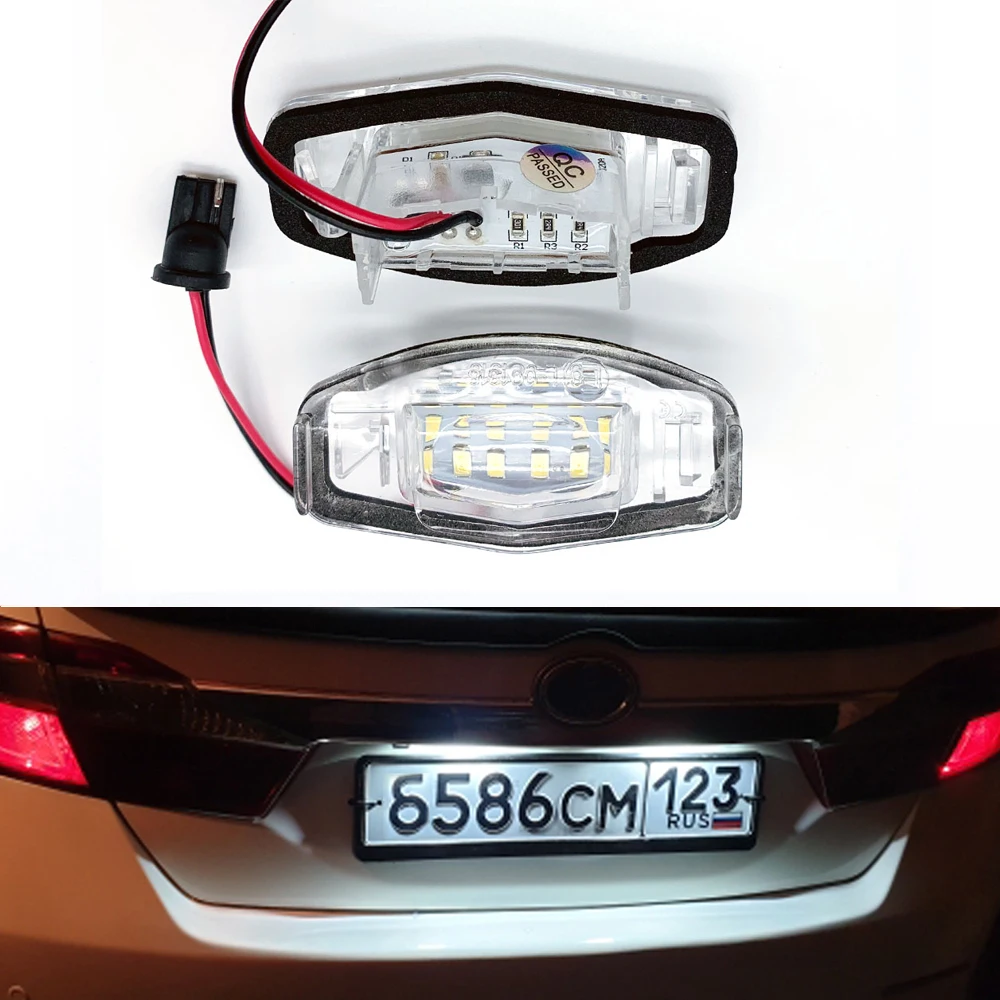 2 шт./1 комплект фары для номерного знака Honda Accord odysley Acura MDX RL Civic Sedan светодиодный
