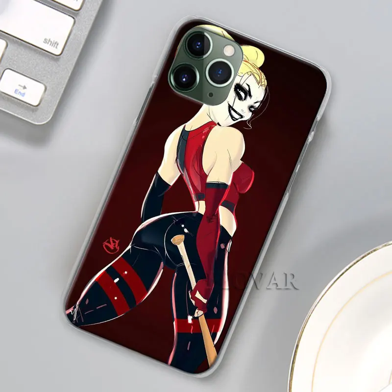 Харли Куинн самоубийцы отряд чехол для Apple iPhone 11 Pro 11 Pro MAX X XR XS MAX 7 8 6 6s Plus 5s SE Hosing Cover Coque