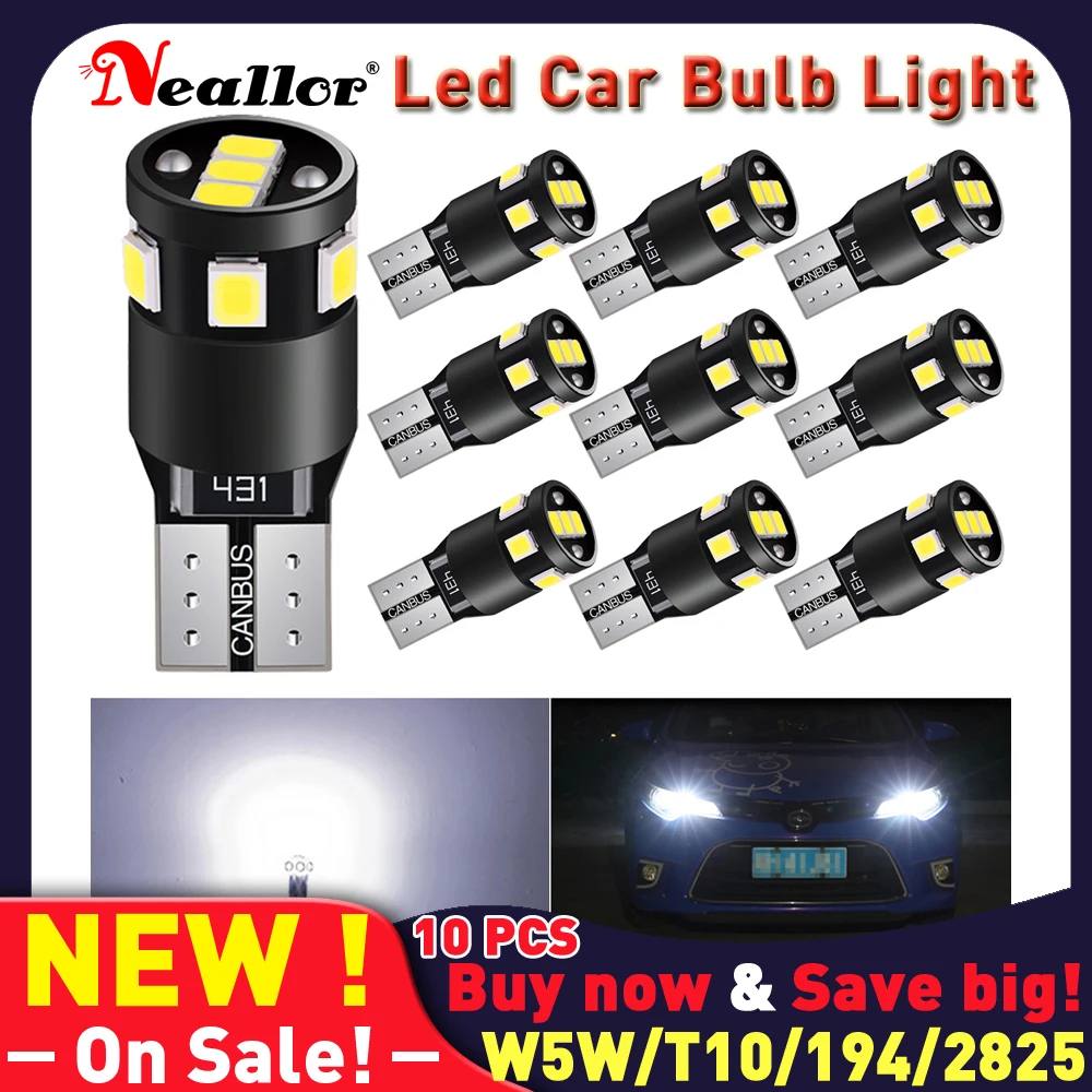 

W5w T10 Led Canbus 2821 2825 5w5 194 168 2721 License Plate Side Lights Trunk Parking Bulbs On Car Interior Diode Lamps For Auto