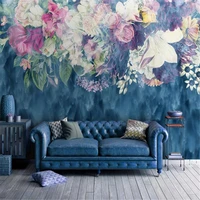 milofi custom wallpaper wallpaper nordic minimalist retro abstract rose flower bedroom background wall painting