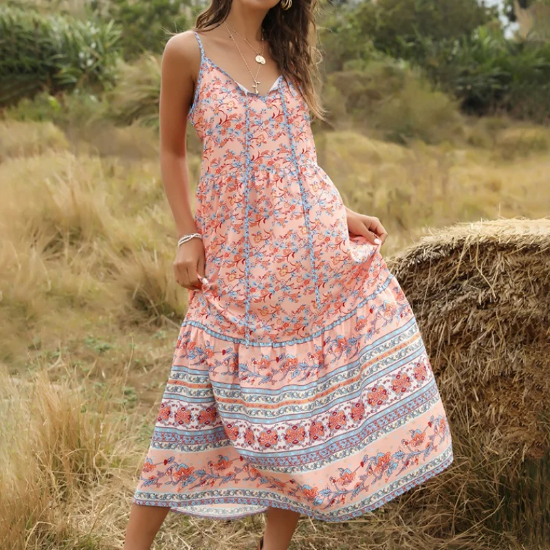 Boho женский праздничный пляжный Пояс для чулок вечерние длинные платья
