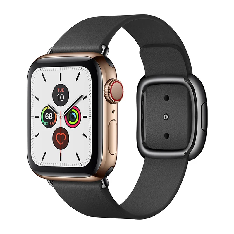 Современный ремешок с пряжкой для apple watch 44 мм 40 мм iwatch 42 мм 38 мм браслет из натуральной кожи ремень для apple watch 5 4 3 2 1