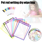 Портативный прозрачный износостойкий карман для сухой салфетки, многоразовая сумка для хранения файлов, Товары для детей и взрослых, хранение DJA88