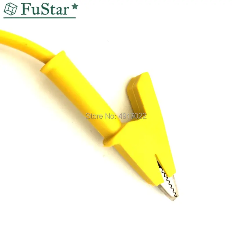 Силиконовый штекер типа банан к крокодиловому зажиму крокодил 1 шт. м 4 мм