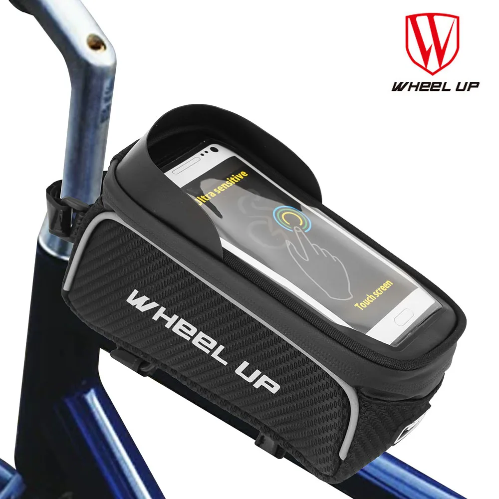 

WHEEL UP Bicycle Bag Frame Front Top Tube MTB Road Bike Pack Large Capacity Phone Case Waterproof Touchscreen Riding Equipment