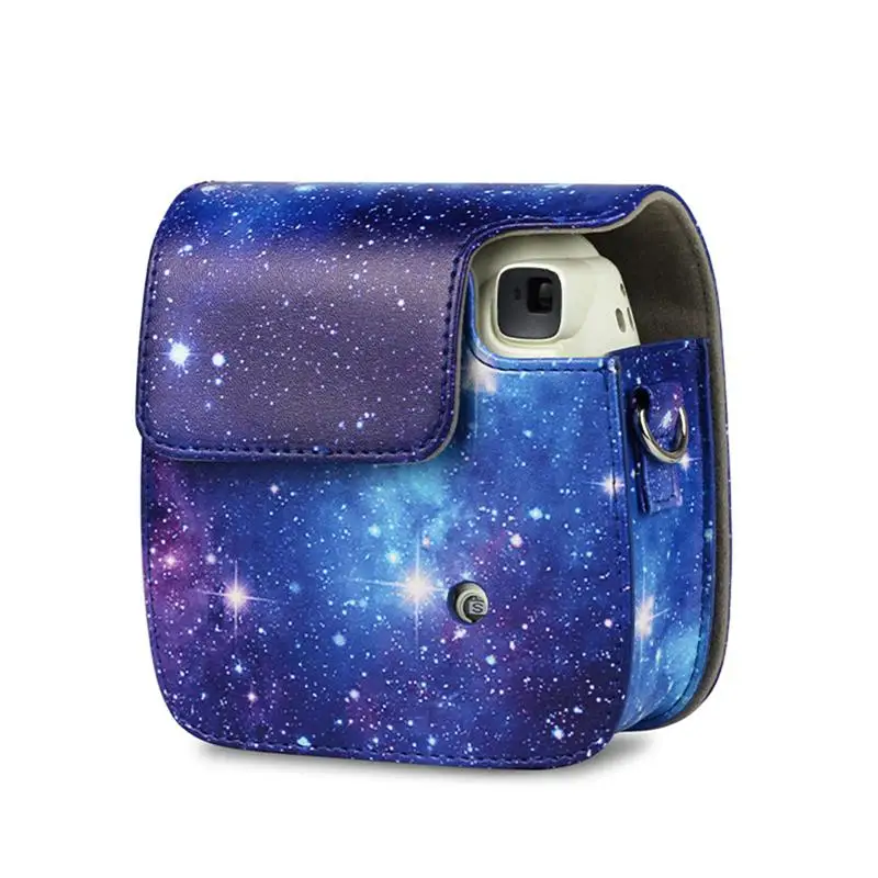 Защитный чехол для камеры из искусственной кожи держатель Fuji Fujifilm Instax Mini 8 + 9