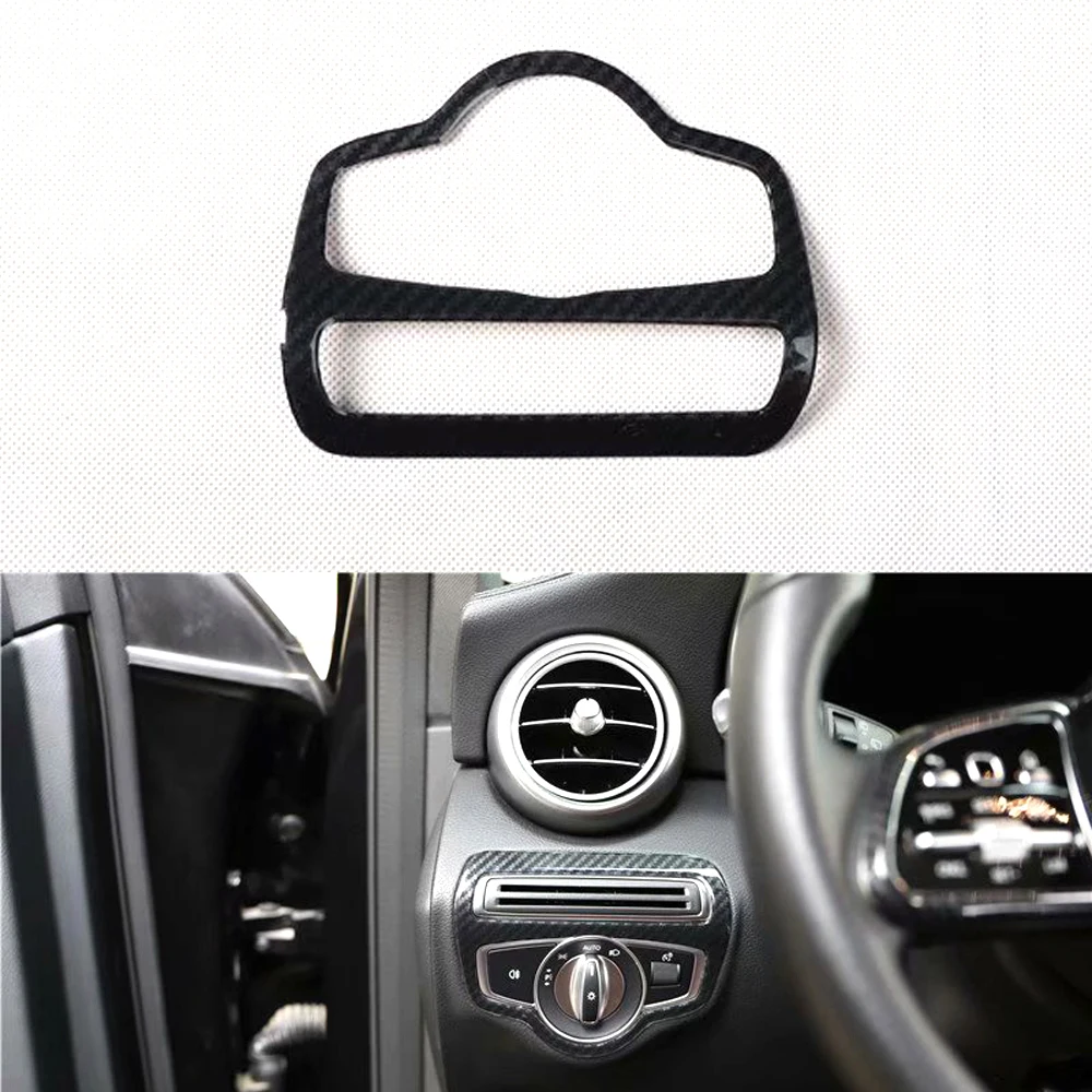 

New Car Styling For Mercedes Benz GLC C Class 2020 2021 Left Hand DRIVE Fog Light Lamp Switch Button Frame Trim Sticker