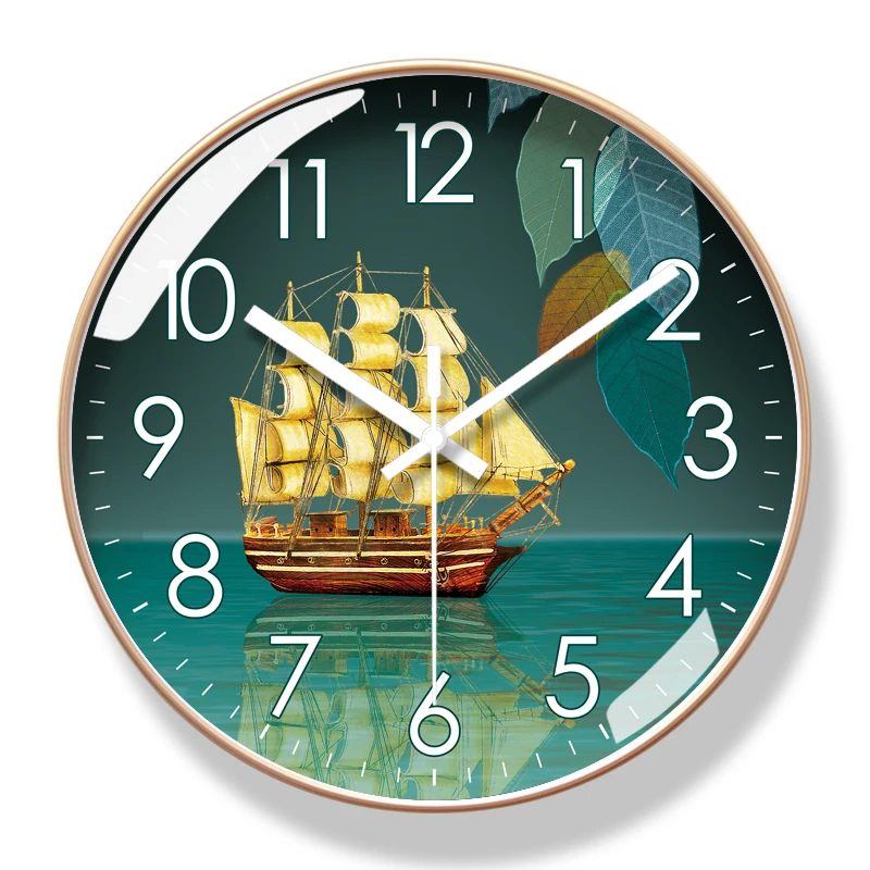 

2021 Round Creative Mute Wall Clock Modern Design Silent Nordic Art Clocks for Home Decoration Kitchen Living Room Decor