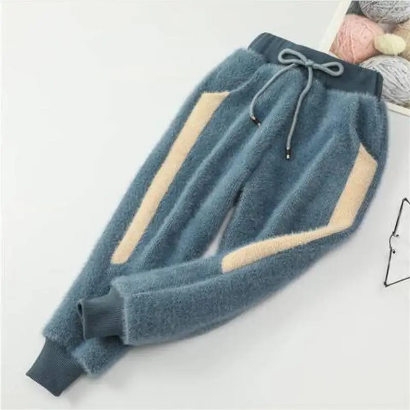 

2020 Winter Baby Girls Legging Child Plus Velvet Thicken Warm Pants for Girl Kids Faux Mink Cashmere Trousers Casual Pants K94