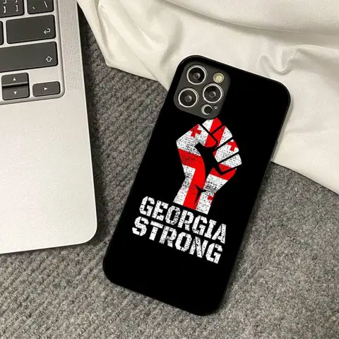 Чехол для телефона с флагом Джорджии для iPhone 11 12 13 mini pro XS MAX 8 7 6 6S Plus X 5S SE 2020 XR