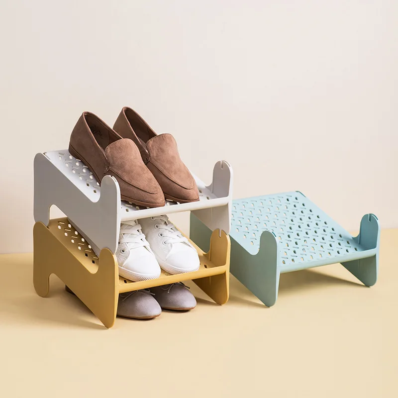 

Nordic Plastic Shoe Rack Simple Household Multi-layer Assembly Dustproof Simple Combined Shoe Storage Rack Rack