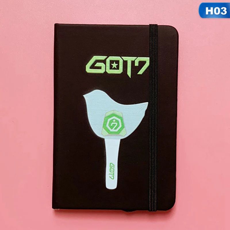 H03 KPOP BLACKPINK Got7 Twice Txt IZONE SEVENTEEN блокнот ПУ школьные принадлежности тетрадь мультфильм Pocketbook подарки - Цвет: H03