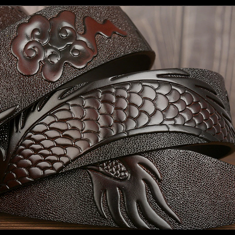 Новый китайский дизайнерский пояс с драконом для мужчин роскошные мужские ремни