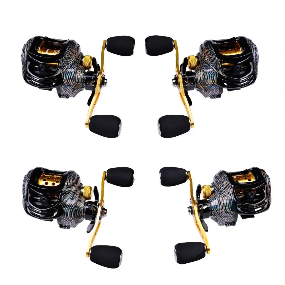 Metal rotating reel in turn line type, maximum drag roll 10kg, Baitcast reel, magnetic brake, strong metal rotating fishing reel
