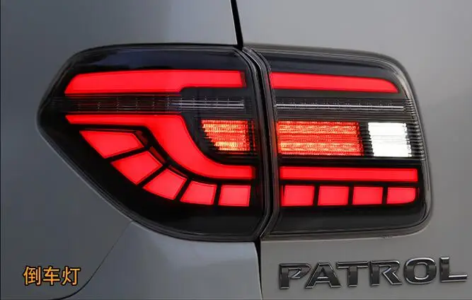 Автомобильный Стайлинг светодиодный фонарь для Nissan Patrol Y62 2012-2018 задние фонари
