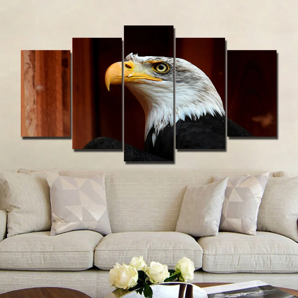 

Modular Pictures Wall Art HD Prints Eagle Animal 5 Pieces Canvas Painting For Living Room Cuadros Home Decoration Artwork Poster