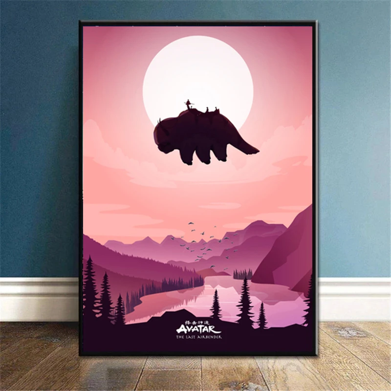 Avatar The Last Airbender Картина на холсте Минималистичная фотография стены картины для