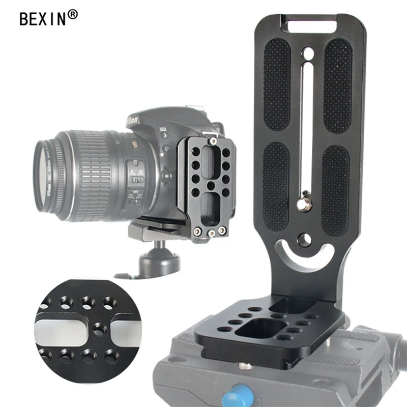 L130-50 L bracket BEXIN штатив dslr камера arca swiss быстросъемная l-образная пластина l-образный кронштейн держатель рукоятка с винтом 1/4 для canon nikon sony - Цвет: L130-50 L bracket