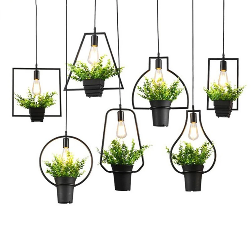 Винтажные подвесные светильники лампа в стиле лофт E27 подвесной светильник