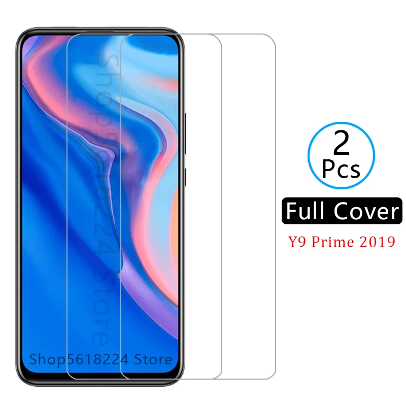 Чехол для huawei y9 prime 2019 чехол из закаленного стекла телефона y 9 9y y9prime защиты экрана