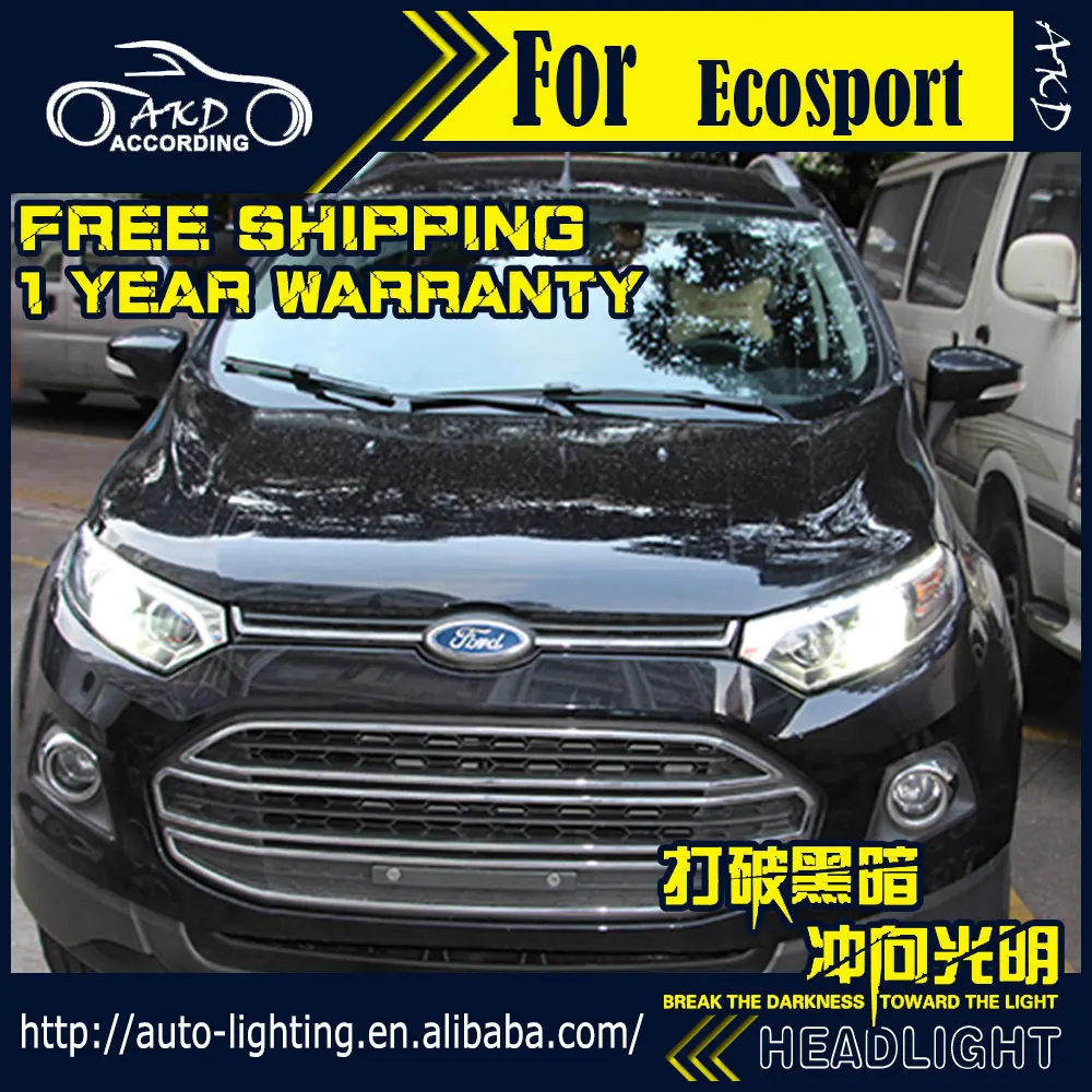АКД стайлинга автомобилей фара для Ford Ecosport светодиодный фар 2014 2016 EcoSport DRL H7 D2H Hid