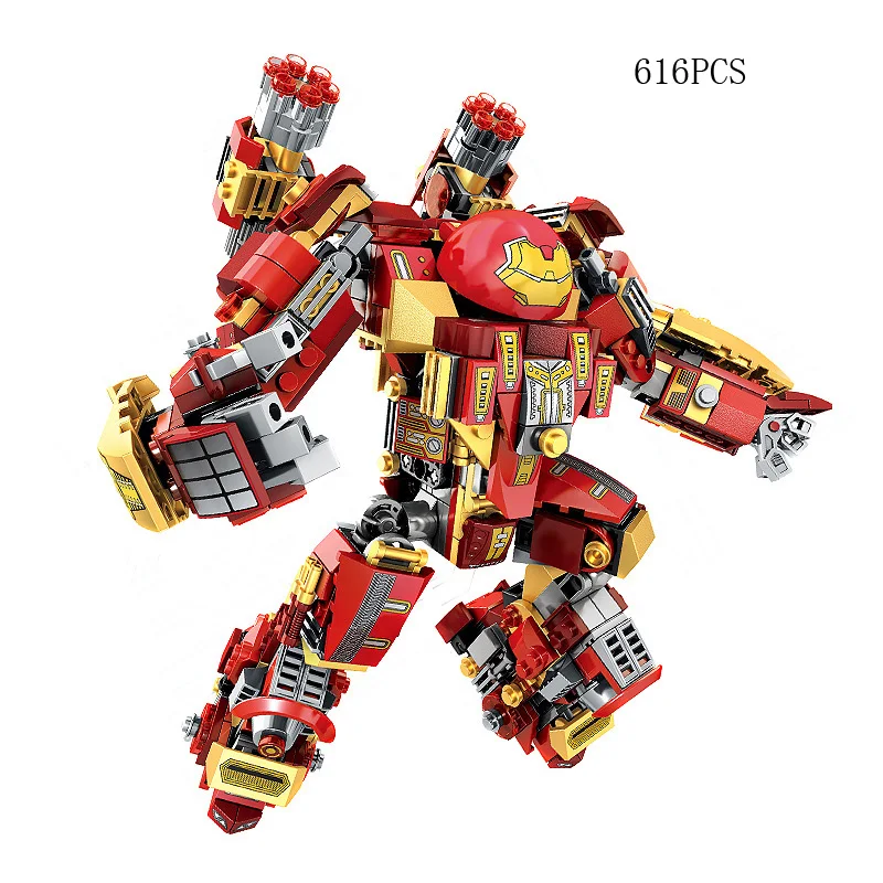 Фигурки супергероев marvel Тони Старк mk44 строительные блоки железный человек